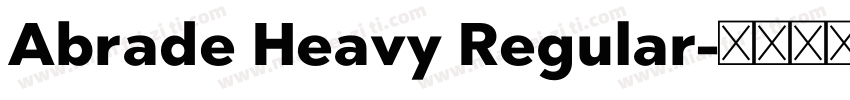 Abrade Heavy Regular字体转换